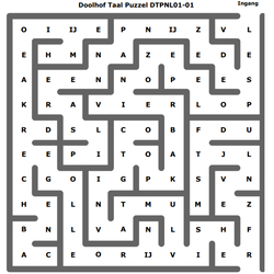 DTPNL01 Doolhofpuzzel Taal 01: Verwarde Woorden - Afbeelding 2