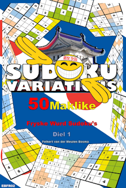 EBFR02 Sudoku Puzzel E-Boek: 50 Maklike Fryske Wurd Sudoku's – Diel 1