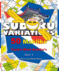 EBNL15 Sudoku Puzzel E-Boek: 50 Maklike Fryske Wurd Sudoku's – Diel 1