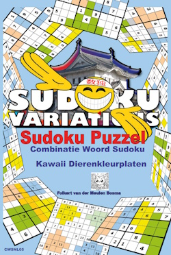 CWSNL05 Combinatie Woord Sudoku met Kawaii Dierenkleurplaten